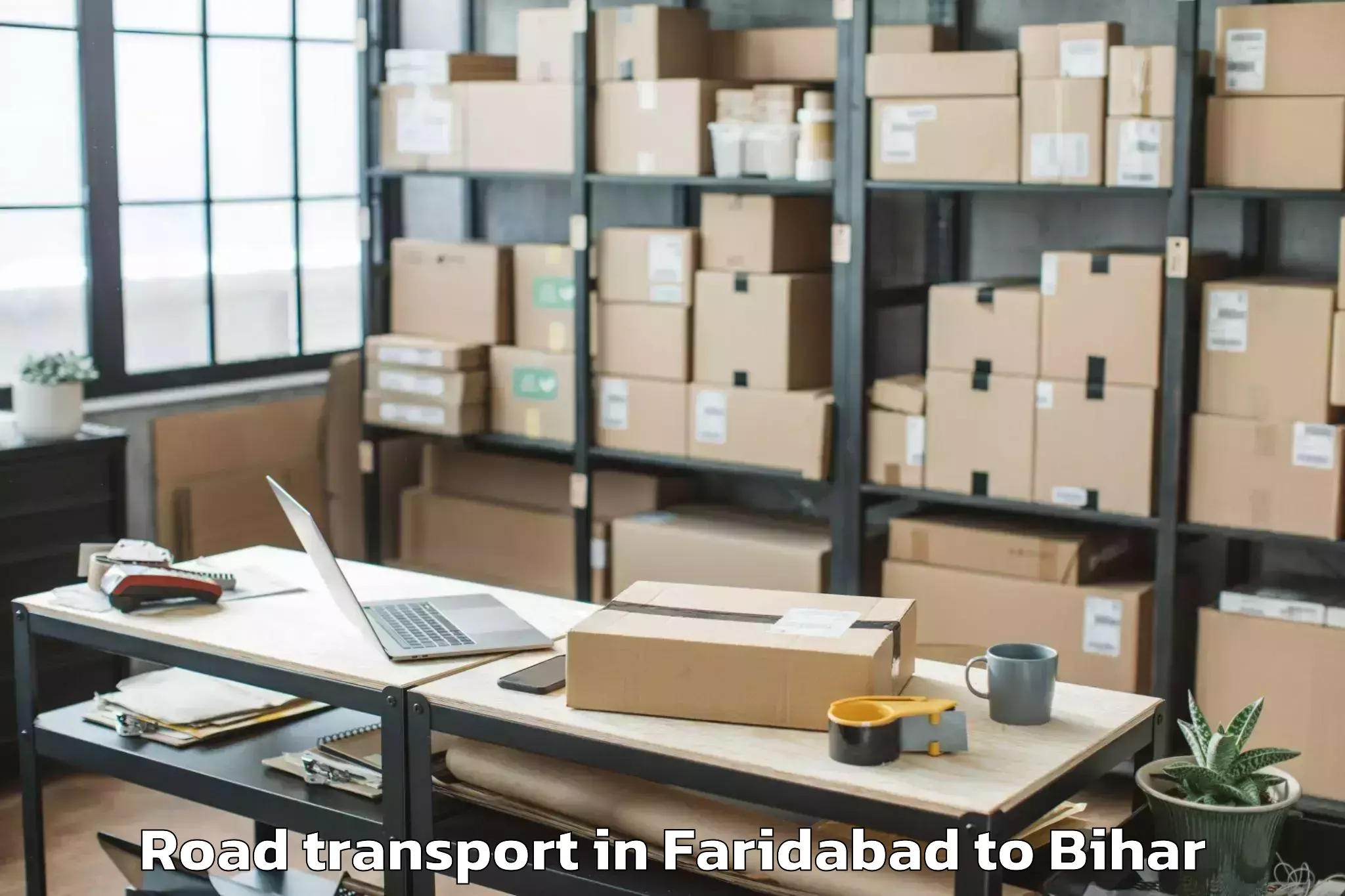 Faridabad to Biraul Road Transport